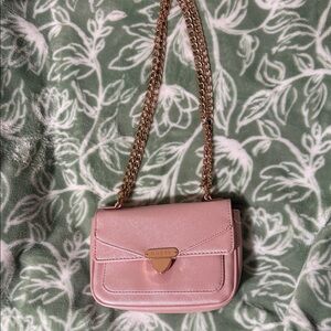 Guess Blush Crossbody Bag with Gold Chain